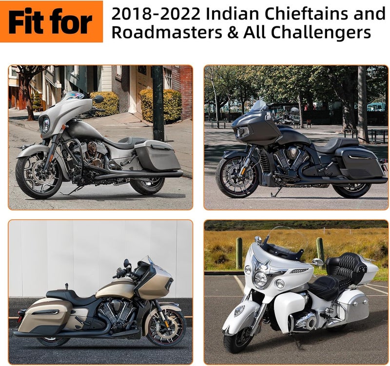 Foruly 2882222 Upgrade Aluminum Windshield Motor Gear Front with Electric Windshield for Indian Motorcycles for Indian Challenger 2020-2022 Indian Chieftain 2018-2022 Indian Roadmaster 2018-2022 - Image 3
